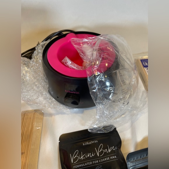 NIB-KoluaWax Wax hair removal kit with 2 packages of waxing wood sticks New - Picture 8 of 8